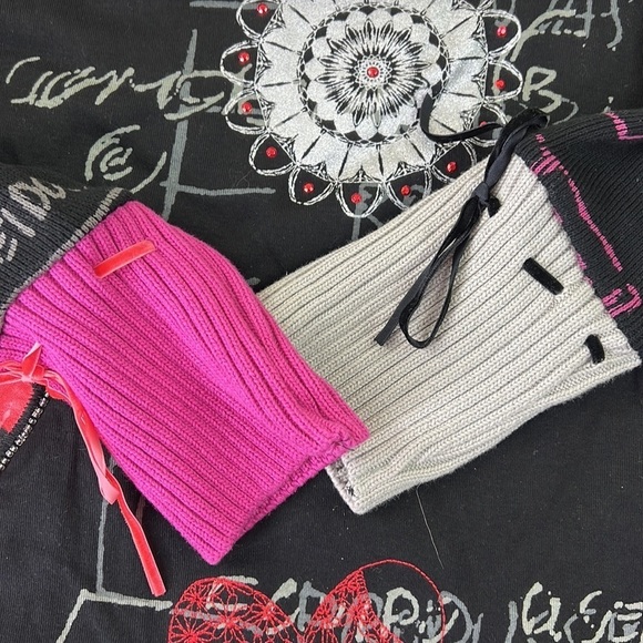 Desigual Black Long Sleeved Heart Print - Picture 7 of 11